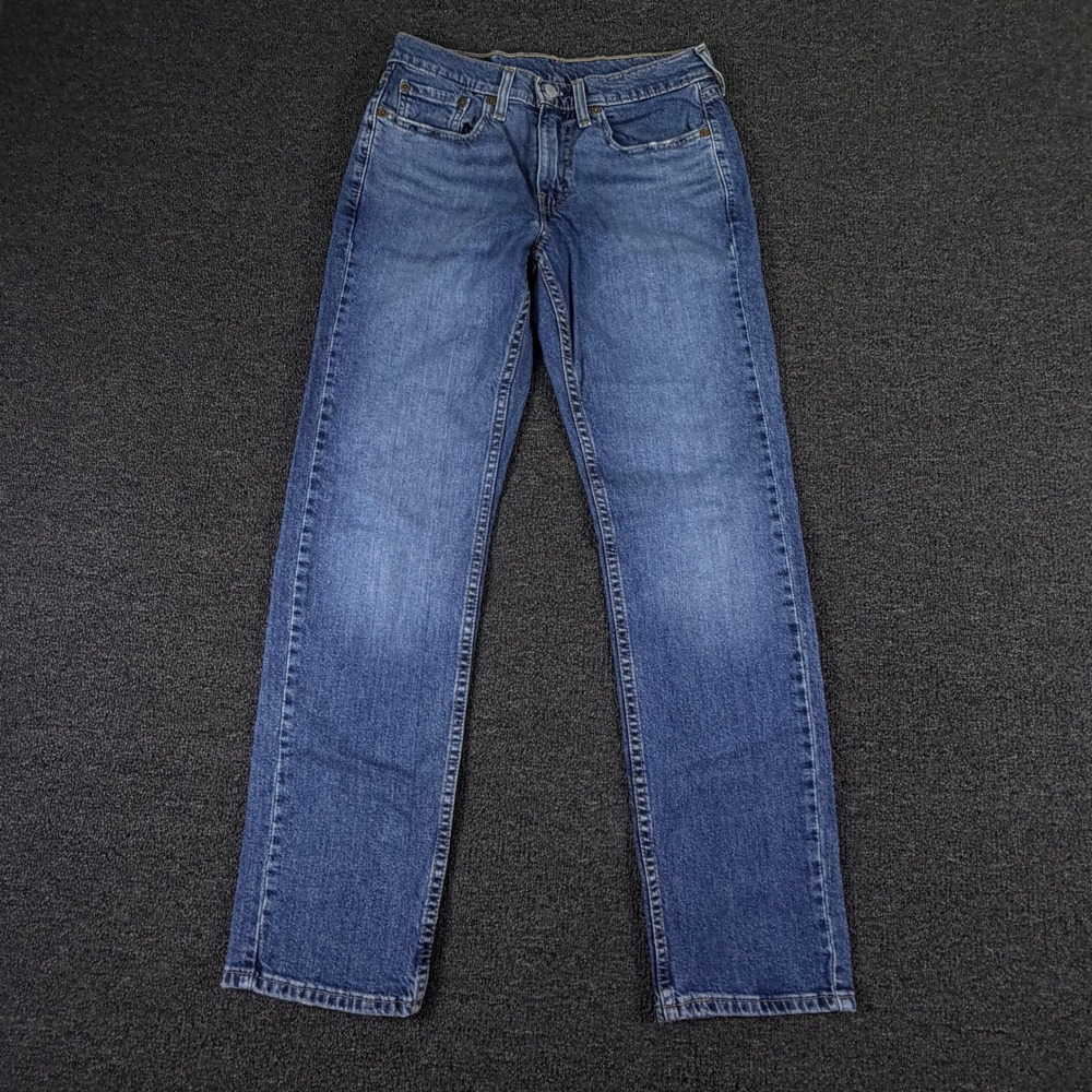 Levi's Jeans Mens 28x30 (fits 28x18) 514 Straight Fit Blue Denim EUC